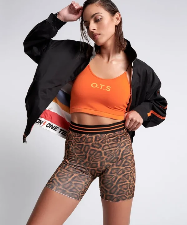 ONE TEASPOON Ots Animal Bike Shorts | Women Bottoms