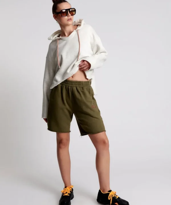 ONE TEASPOON Ots Khaki High Waist Kick Shorts | Women Bottoms