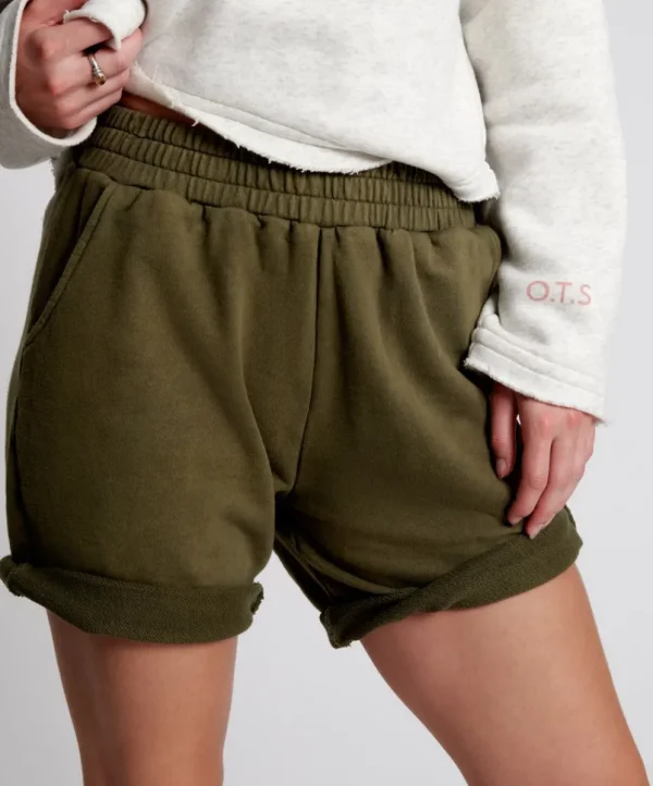 ONE TEASPOON Ots Khaki High Waist Kick Shorts | Women Bottoms