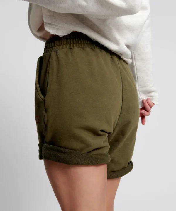 ONE TEASPOON Ots Khaki High Waist Kick Shorts | Women Bottoms