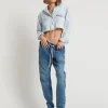 ONE TEASPOON Pacifica Artiste Shabbies Drawstring Boyfriend Jeans | Women Denim Jeans