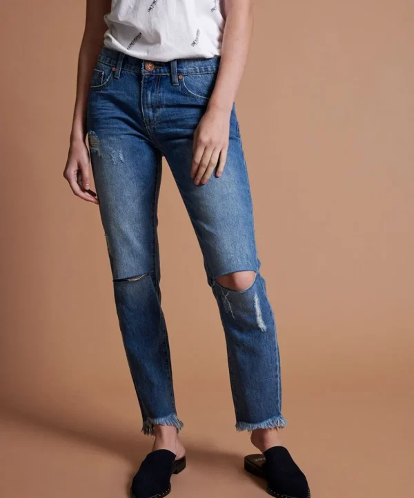 ONE TEASPOON Pacifica Awesome Baggies Straight Leg Jeans | Women Denim Jeans