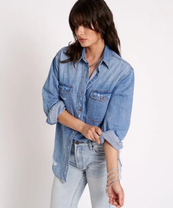 ONE TEASPOON Pacifica Classic Everyday Denim Shirt | Women Shirts