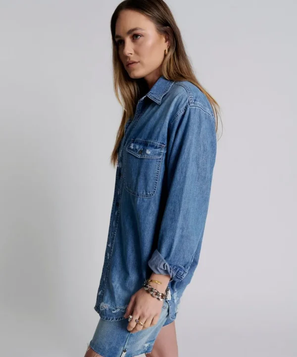 ONE TEASPOON Pacifica Everyday Denim Shirt | Women Shirts