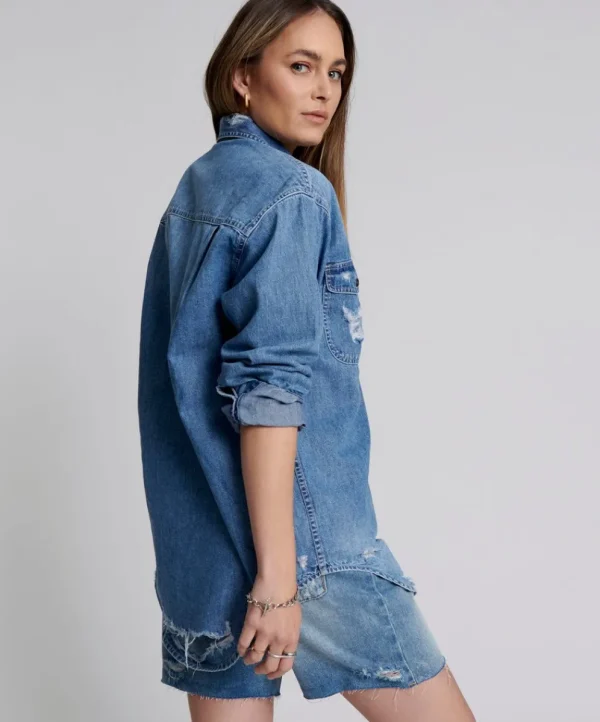 ONE TEASPOON Pacifica Everyday Denim Shirt | Women Shirts