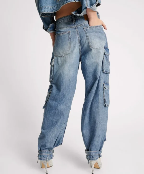 ONE TEASPOON Pacifica High Waist Epic Cargo Jeans | Women Denim Jeans