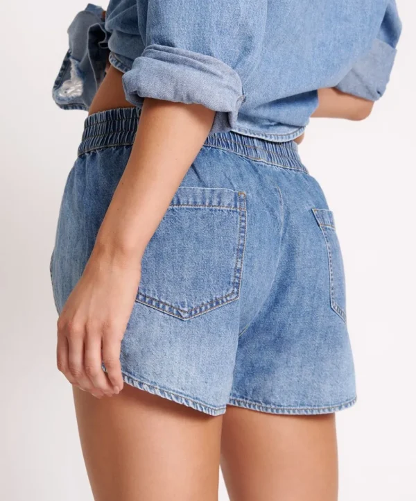 ONE TEASPOON Pacifica Ots Runner Shorts | Women Denim Shorts