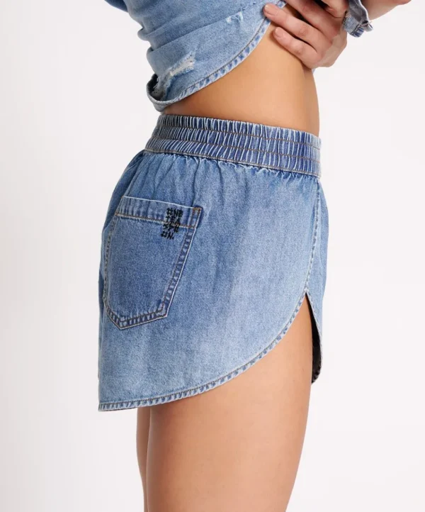 ONE TEASPOON Pacifica Ots Runner Shorts | Women Denim Shorts