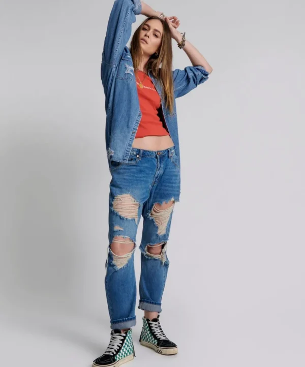 ONE TEASPOON Pacifica Saints Boyfriend Jeans | Women Denim Jeans