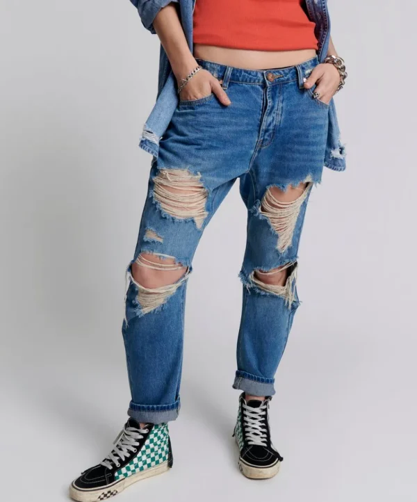 ONE TEASPOON Pacifica Saints Boyfriend Jeans | Women Denim Jeans