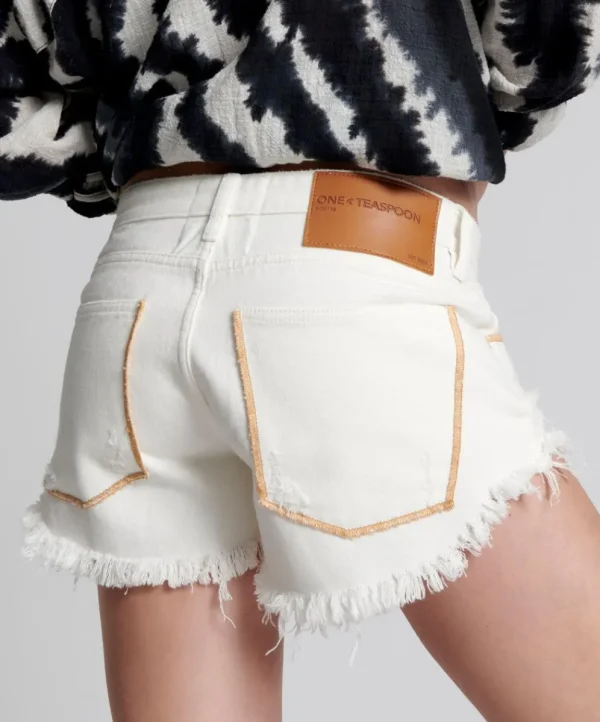 ONE TEASPOON Pearl Bonitas Low Waist Denim Shorts | Women Denim Shorts