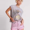 ONE TEASPOON Pink Envy Foil Bandits High Waist Denim Shorts | Women Denim Shorts