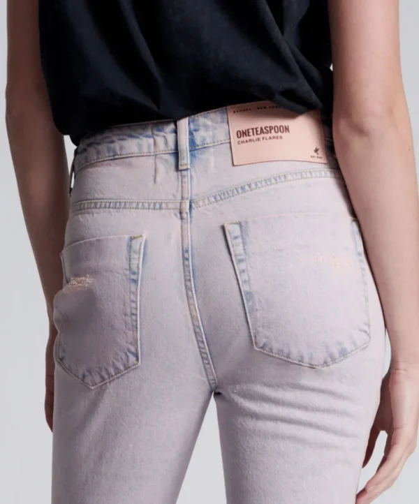 ONE TEASPOON Pink Haze Charlie Flares | Women Denim Jeans