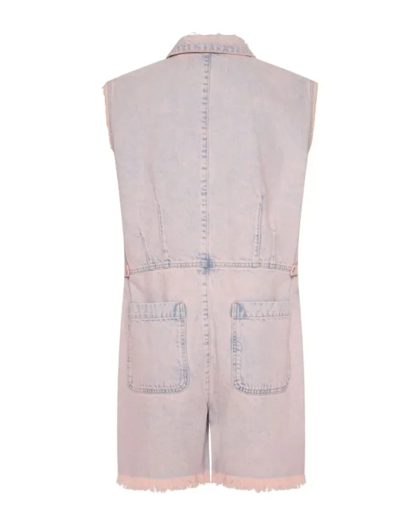 ONE TEASPOON Pink Haze Palisades Overall | Women Denim Jumpsuits