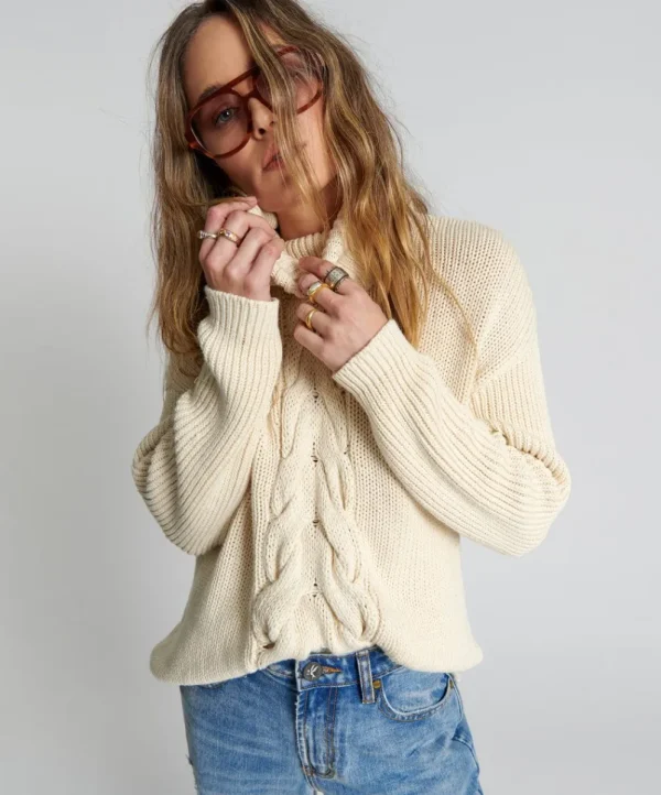 ONE TEASPOON Poison Cable Knit Sweater | Women Knitwear