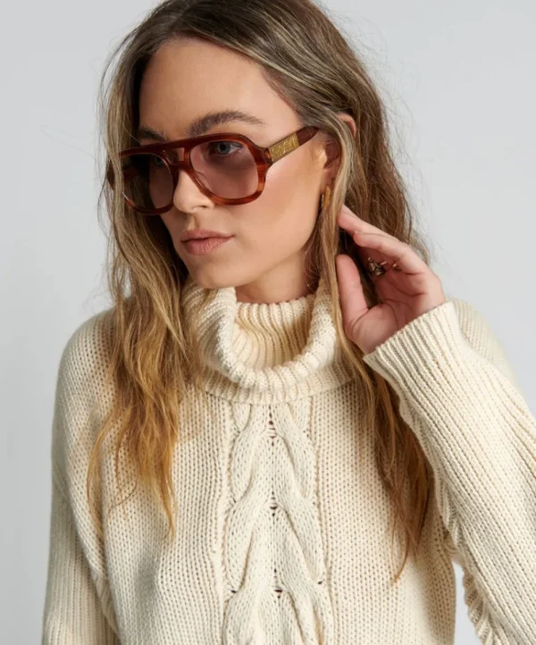 ONE TEASPOON Poison Cable Knit Sweater | Women Knitwear