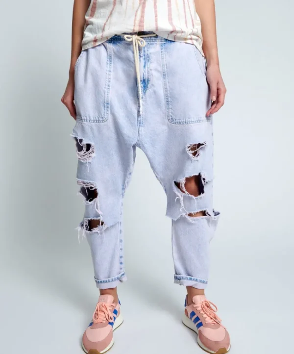 ONE TEASPOON Purple Haze Shabby Kingpins Boyfriend Jeans | Women Denim Jeans