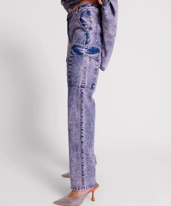 ONE TEASPOON Purple Rain Cargo Motion Denim Jeans | Women Denim Jeans