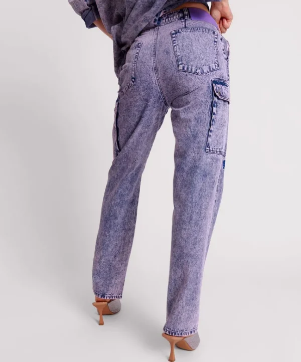 ONE TEASPOON Purple Rain Cargo Motion Denim Jeans | Women Denim Jeans