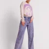 ONE TEASPOON Purple Rain Jackson Mid Waist Wide Leg Jeans | Women Denim Jeans