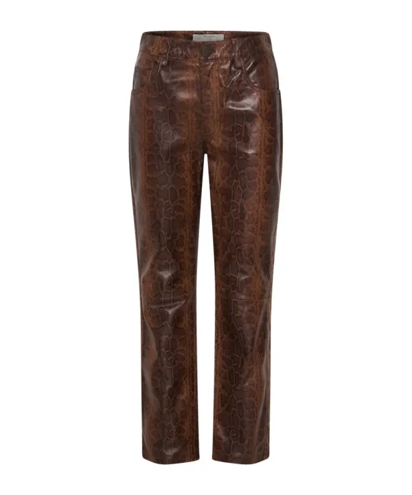 ONE TEASPOON Python Leather Trucker Pants | Women Bottoms