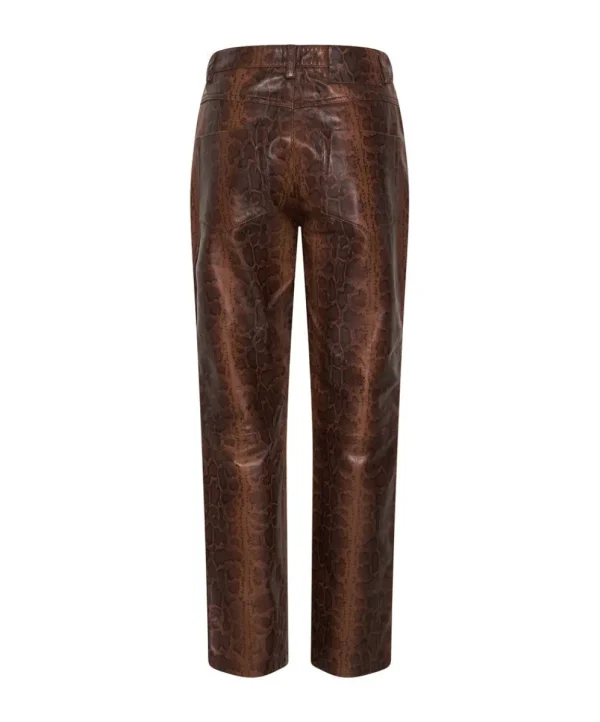 ONE TEASPOON Python Leather Trucker Pants | Women Bottoms