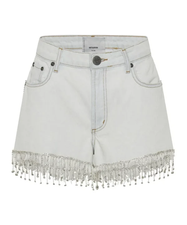 ONE TEASPOON Razzle Dazzle Truckers Mid Waist Relaxed Shorts | Women Denim Shorts