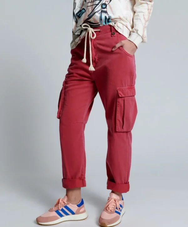 ONE TEASPOON Red Envy Cargo Safari Mid Waist Relaxed Pant | Women Denim Jeans