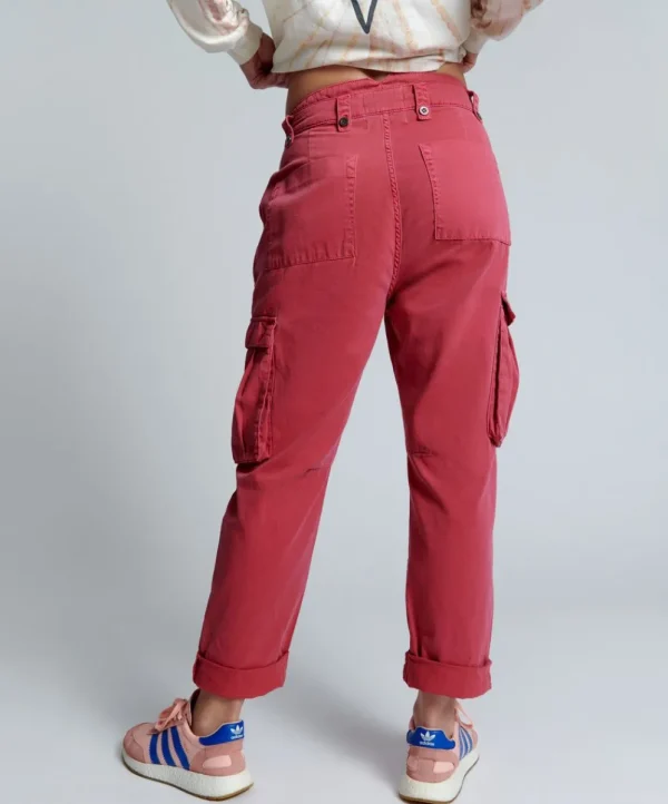 ONE TEASPOON Red Envy Cargo Safari Mid Waist Relaxed Pant | Women Denim Jeans