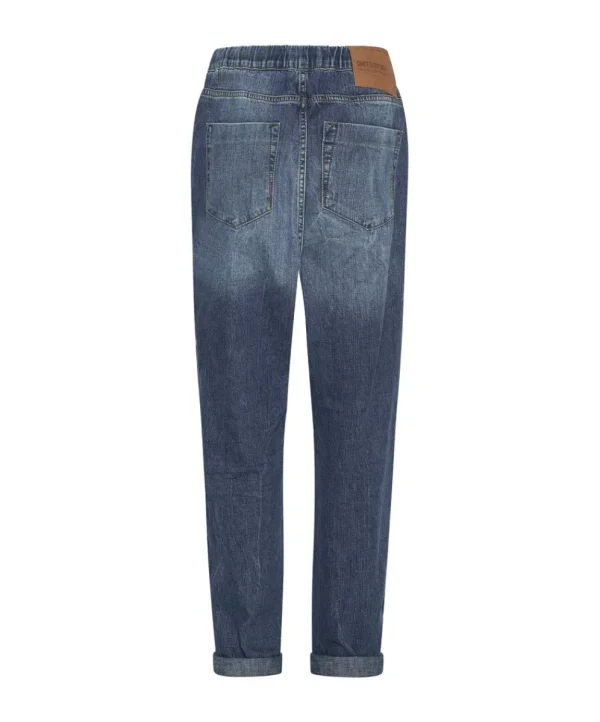 ONE TEASPOON Resort Blue High Waist Shabbies Drawstring Jeans | Women Denim Jeans