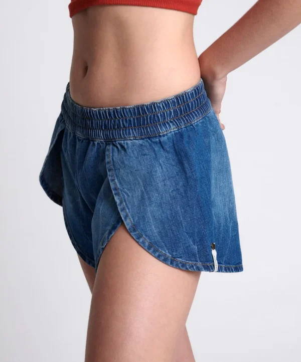 ONE TEASPOON Resort Blue Runner Shorts | Women Denim Shorts