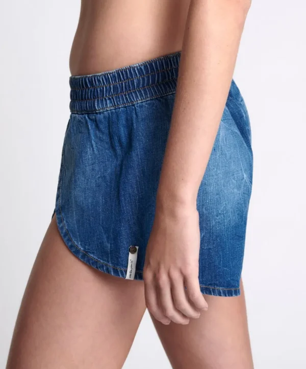 ONE TEASPOON Resort Blue Runner Shorts | Women Denim Shorts