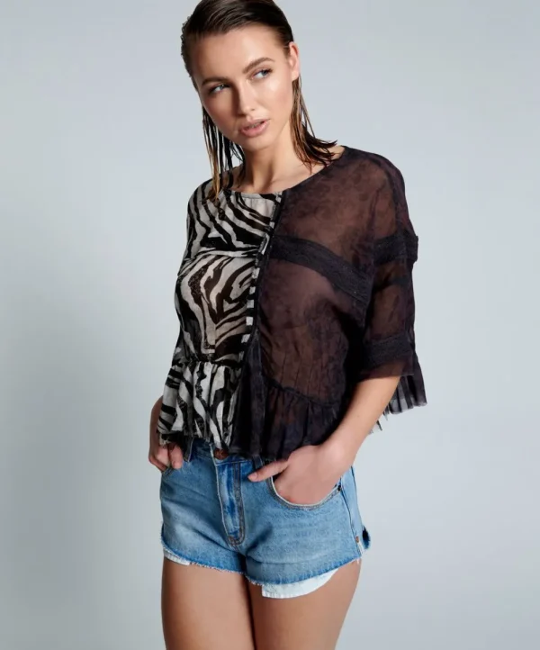 ONE TEASPOON Ripple Night Dance Top | Women Tops