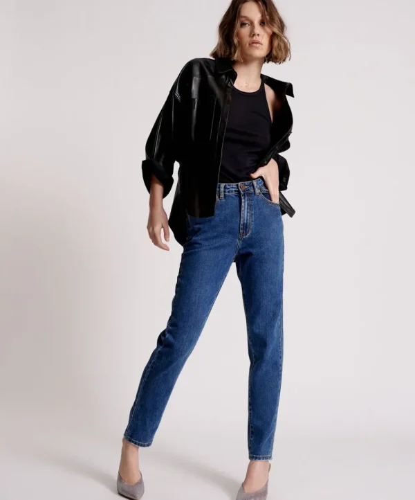 ONE TEASPOON Rodeo Blue Legend High Waist Mom Jeans | Women Denim Jeans