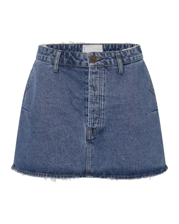 ONE TEASPOON Rosewood Vanguard Mid Rise Relaxed Denim Mini Skirt | Women Denim Skirts