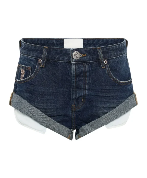 ONE TEASPOON Royal Blue Bandits Low Waist Denim Shorts | Women Denim Shorts