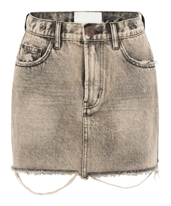 ONE TEASPOON Rust 2020 High Waist Denim Mini Skirt | Women Denim Skirts