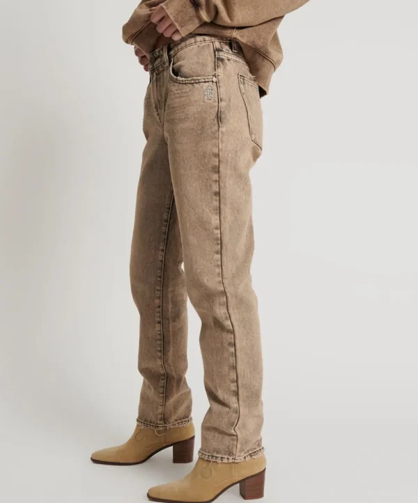 ONE TEASPOON Rust Truckers Low Waist Straight Leg Jeans | Women Denim Jeans