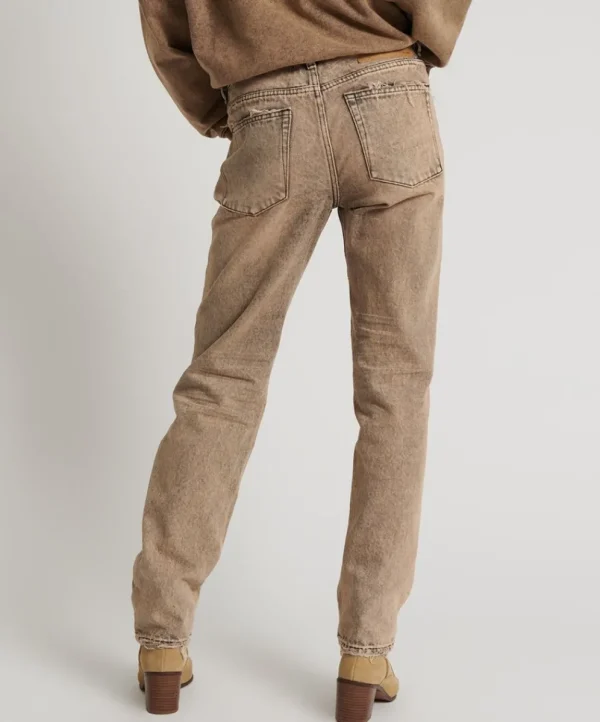 ONE TEASPOON Rust Truckers Low Waist Straight Leg Jeans | Women Denim Jeans