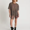 ONE TEASPOON Safari Camo Chiffon Tee | Women Tops