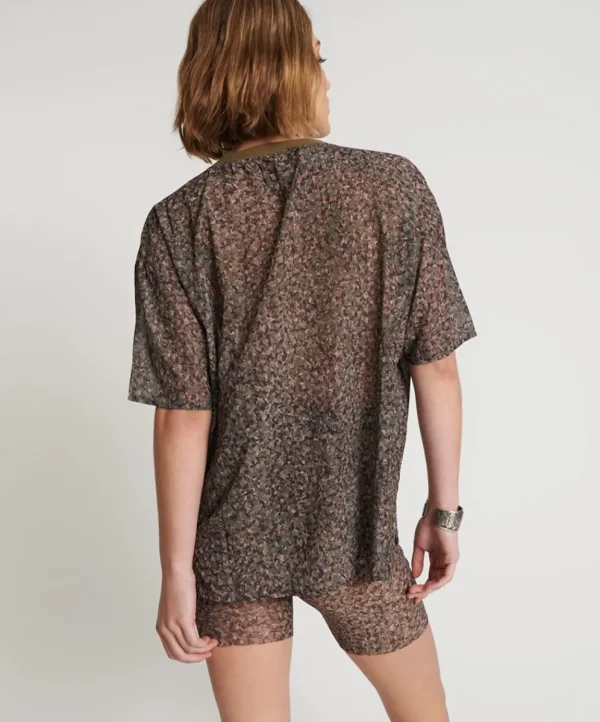 ONE TEASPOON Safari Camo Chiffon Tee | Women Tops