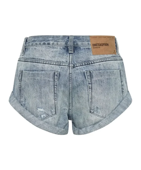 ONE TEASPOON Salty Dog Bandits Low Waist Denim Shorts | Women Denim Shorts