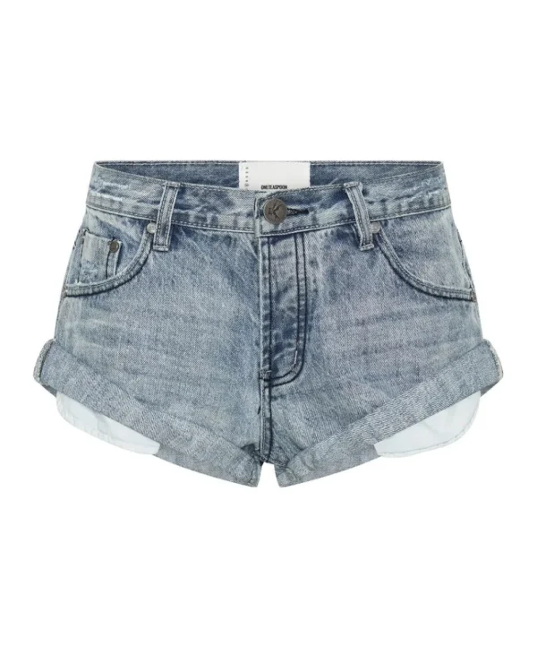 ONE TEASPOON Salty Dog Bandits Low Waist Denim Shorts | Women Denim Shorts