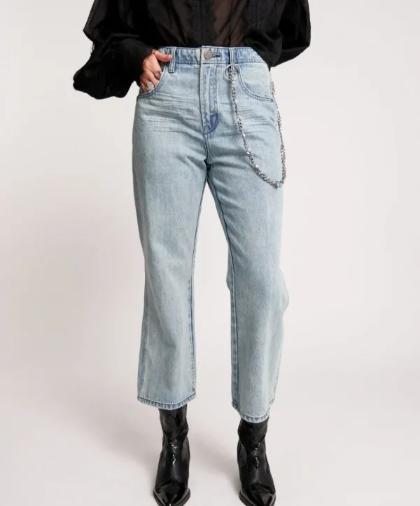 ONE TEASPOON Salty Dog Chained Nomad Mid Waist Vintage Fit Jeans | Women Denim Jeans