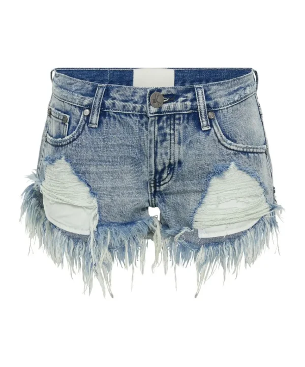 ONE TEASPOON Salty Dog Dukes Low Waist Denim Shorts | Women Denim Shorts