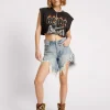 ONE TEASPOON Salty Dog Frankies High Waist Denim Shorts | Women Denim Shorts