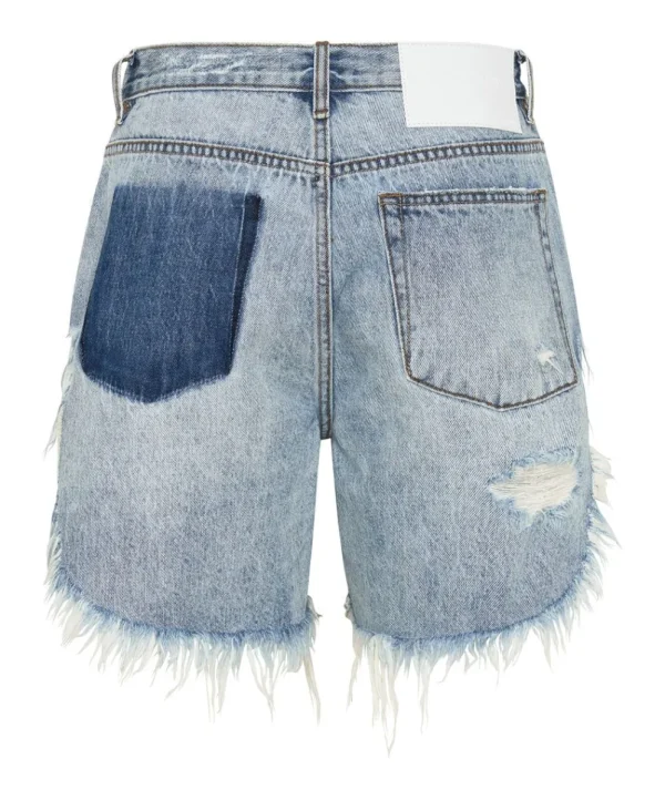 ONE TEASPOON Salty Dog Frankies Long Length Denim Shorts | Women Denim Shorts