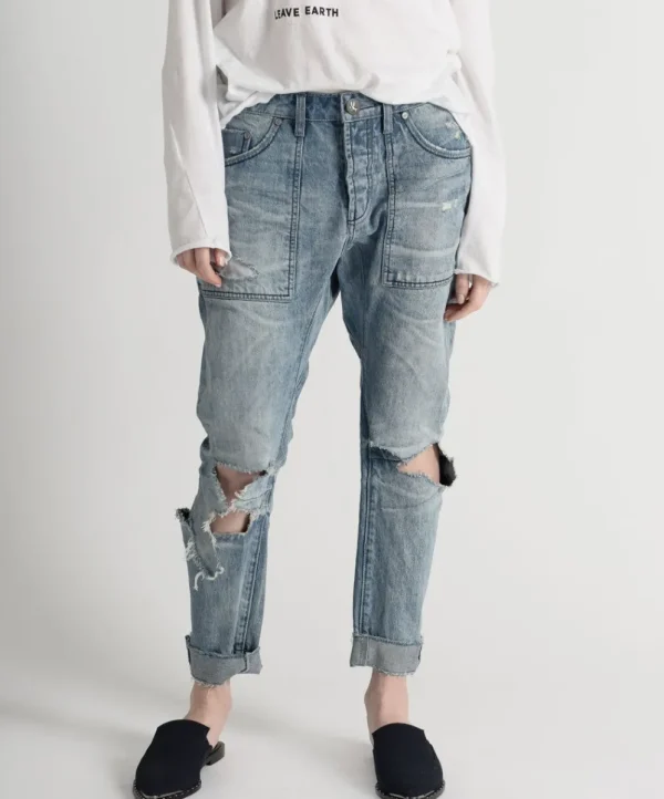 ONE TEASPOON Salty Dog Saints Boyfriend Jeans | Women Denim Jeans