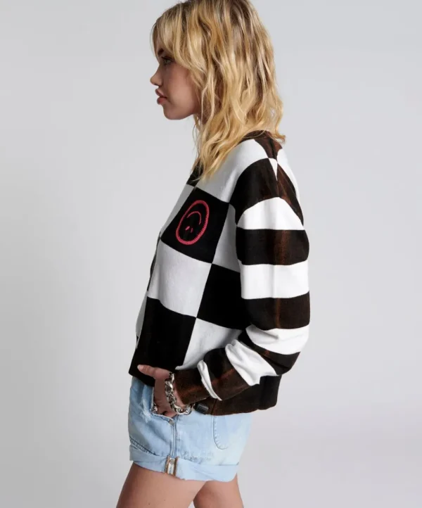 ONE TEASPOON Scoreboard Smiley Knit Sweater | Women Knitwear