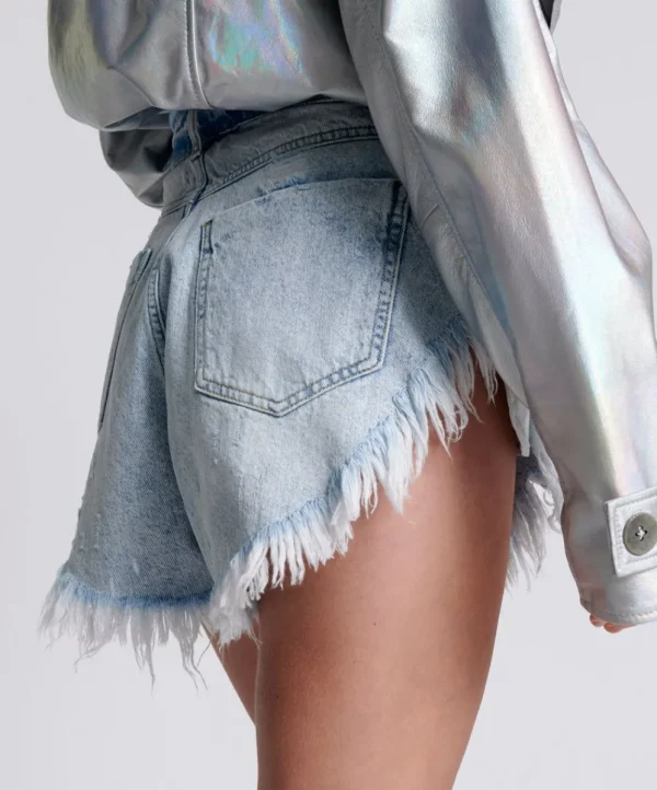 ONE TEASPOON Scout High Waist Flippy Denim Shorts | Women Denim Shorts